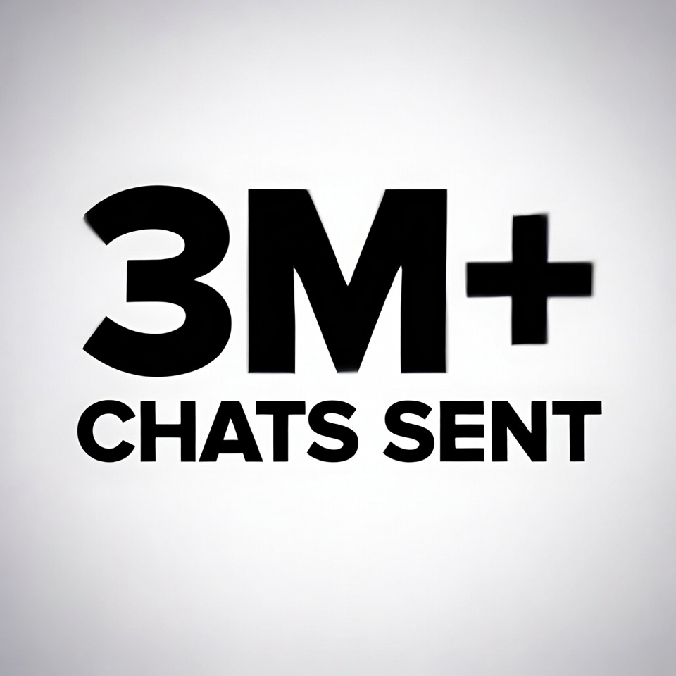 3M chats sent