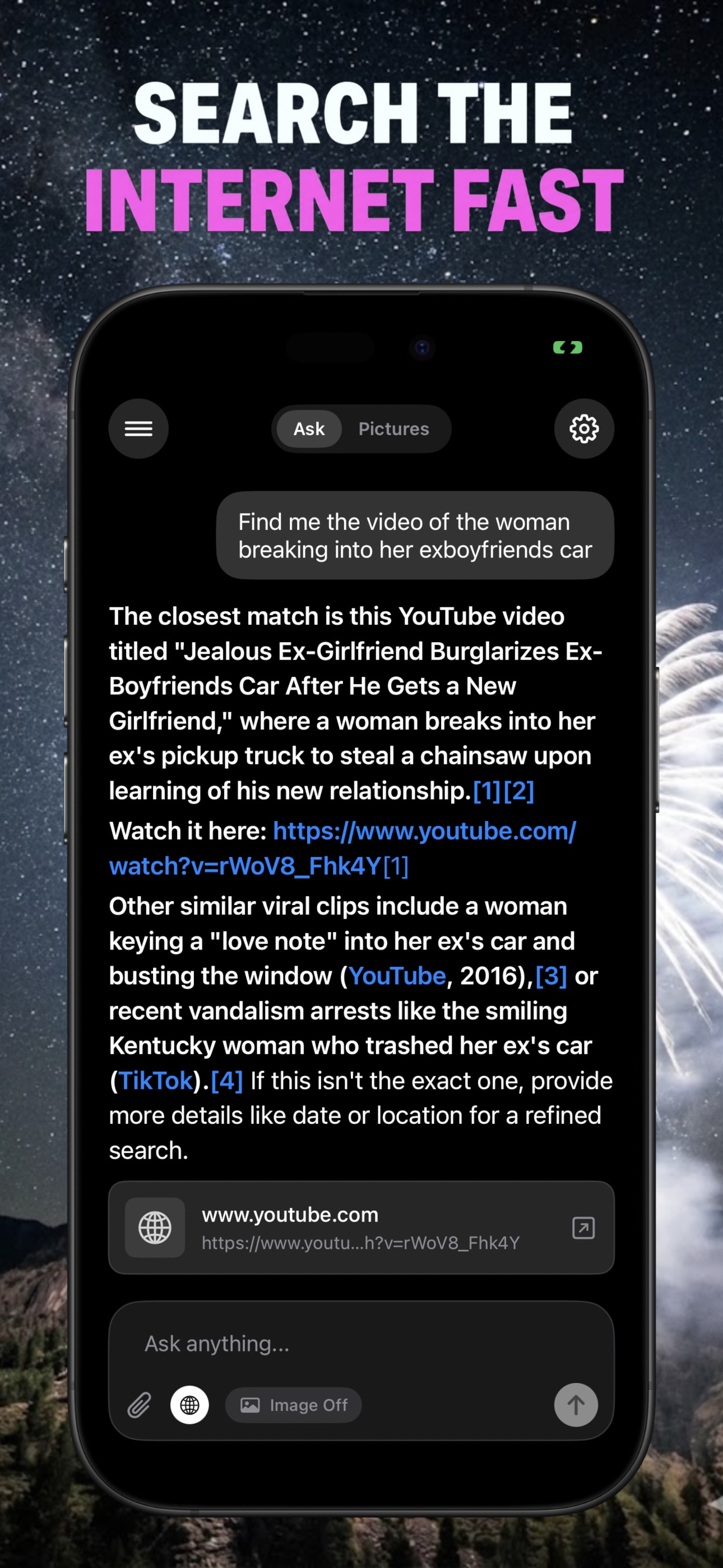 Unfiltered AI Chat uncensored response example